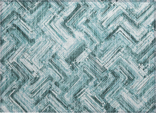 Piper Looms Chantille Modern ACN630 Teal Area Rug