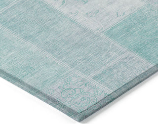 Piper Looms Chantille Patchwork ACN631 Aqua Area Rug