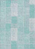 Piper Looms Chantille Patchwork ACN631 Aqua Area Rug