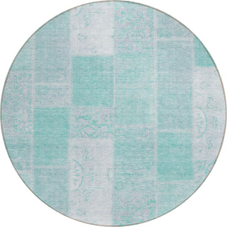 Piper Looms Chantille Patchwork ACN631 Aqua Area Rug