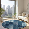 Piper Looms Chantille Patchwork ACN631 Blue Area Rug