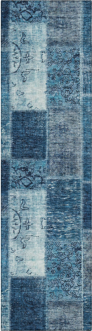 Piper Looms Chantille Patchwork ACN631 Blue Area Rug