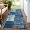 Piper Looms Chantille Patchwork ACN631 Blue Area Rug