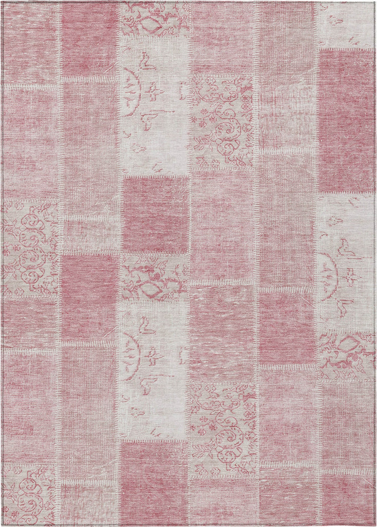 Piper Looms Chantille Patchwork ACN631 Pink Area Rug