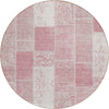 Piper Looms Chantille Patchwork ACN631 Pink Area Rug