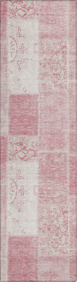 Piper Looms Chantille Patchwork ACN631 Pink Area Rug