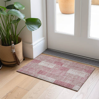 Piper Looms Chantille Patchwork ACN631 Pink Area Rug