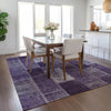 Piper Looms Chantille Patchwork ACN631 Purple Area Rug