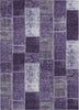 Piper Looms Chantille Patchwork ACN631 Purple Area Rug