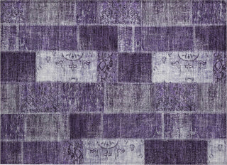 Piper Looms Chantille Patchwork ACN631 Purple Area Rug