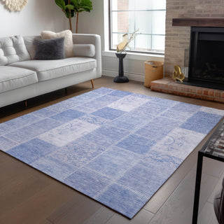 Piper Looms Chantille Patchwork ACN631 Sky Area Rug