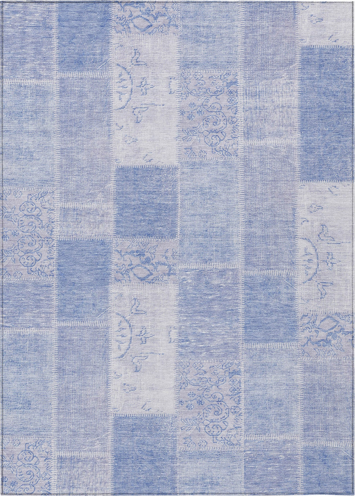 Piper Looms Chantille Patchwork ACN631 Sky Area Rug