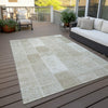 Piper Looms Chantille Patchwork ACN631 Taupe Area Rug