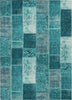 Piper Looms Chantille Patchwork ACN631 Teal Area Rug