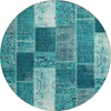 Piper Looms Chantille Patchwork ACN631 Teal Area Rug