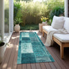 Piper Looms Chantille Patchwork ACN631 Teal Area Rug