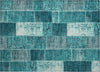 Piper Looms Chantille Patchwork ACN631 Teal Area Rug