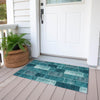 Piper Looms Chantille Patchwork ACN631 Teal Area Rug