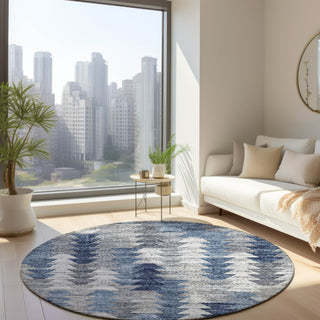 Piper Looms Chantille Modern ACN632 Blue Area Rug