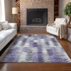 Piper Looms Chantille Modern ACN632 Purple Area Rug Lifestyle Image Feature