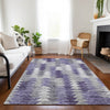 Piper Looms Chantille Modern ACN632 Purple Area Rug