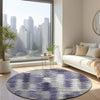 Piper Looms Chantille Modern ACN632 Purple Area Rug