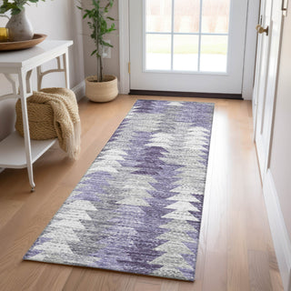 Piper Looms Chantille Modern ACN632 Purple Area Rug