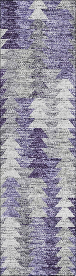 Piper Looms Chantille Modern ACN632 Purple Area Rug