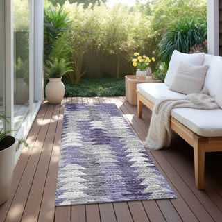 Piper Looms Chantille Modern ACN632 Purple Area Rug