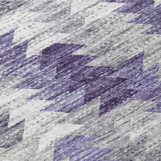 Piper Looms Chantille Modern ACN632 Purple Area Rug