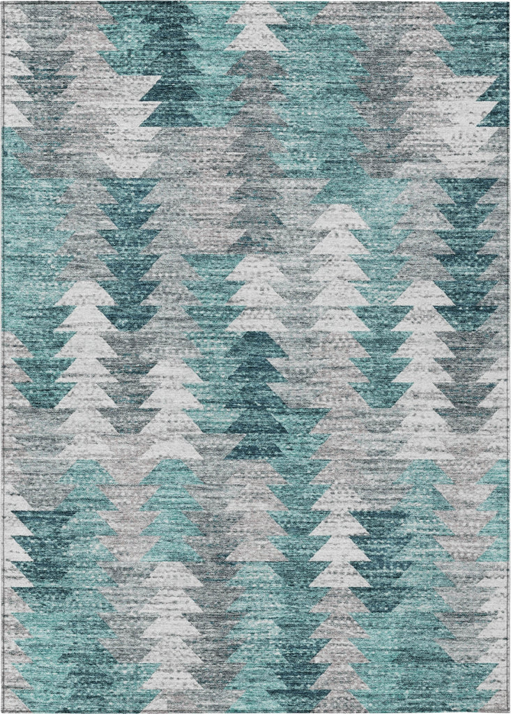 Piper Looms Chantille Modern ACN632 Teal Area Rug