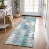 Piper Looms Chantille Modern ACN632 Teal Area Rug