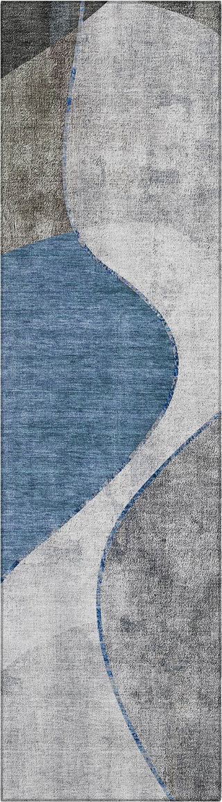 Piper Looms Chantille Art Deco ACN633 Blue Area Rug