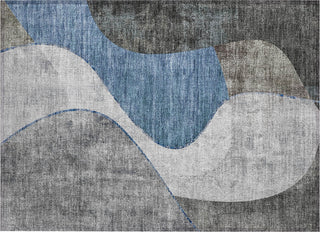 Piper Looms Chantille Art Deco ACN633 Blue Area Rug