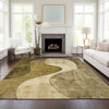 Piper Looms Chantille Art Deco ACN633 Brown Area Rug Lifestyle Image Feature