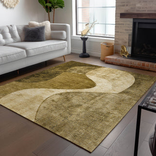 Piper Looms Chantille Art Deco ACN633 Brown Area Rug