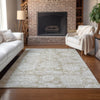 Piper Looms Chantille Floral ACN634 Beige Area Rug Lifestyle Image Feature