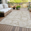 Piper Looms Chantille Floral ACN634 Beige Area Rug