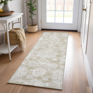 Piper Looms Chantille Floral ACN634 Beige Area Rug