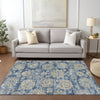 Piper Looms Chantille Floral ACN634 Blue Area Rug Lifestyle Image Feature