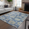 Piper Looms Chantille Floral ACN634 Blue Area Rug