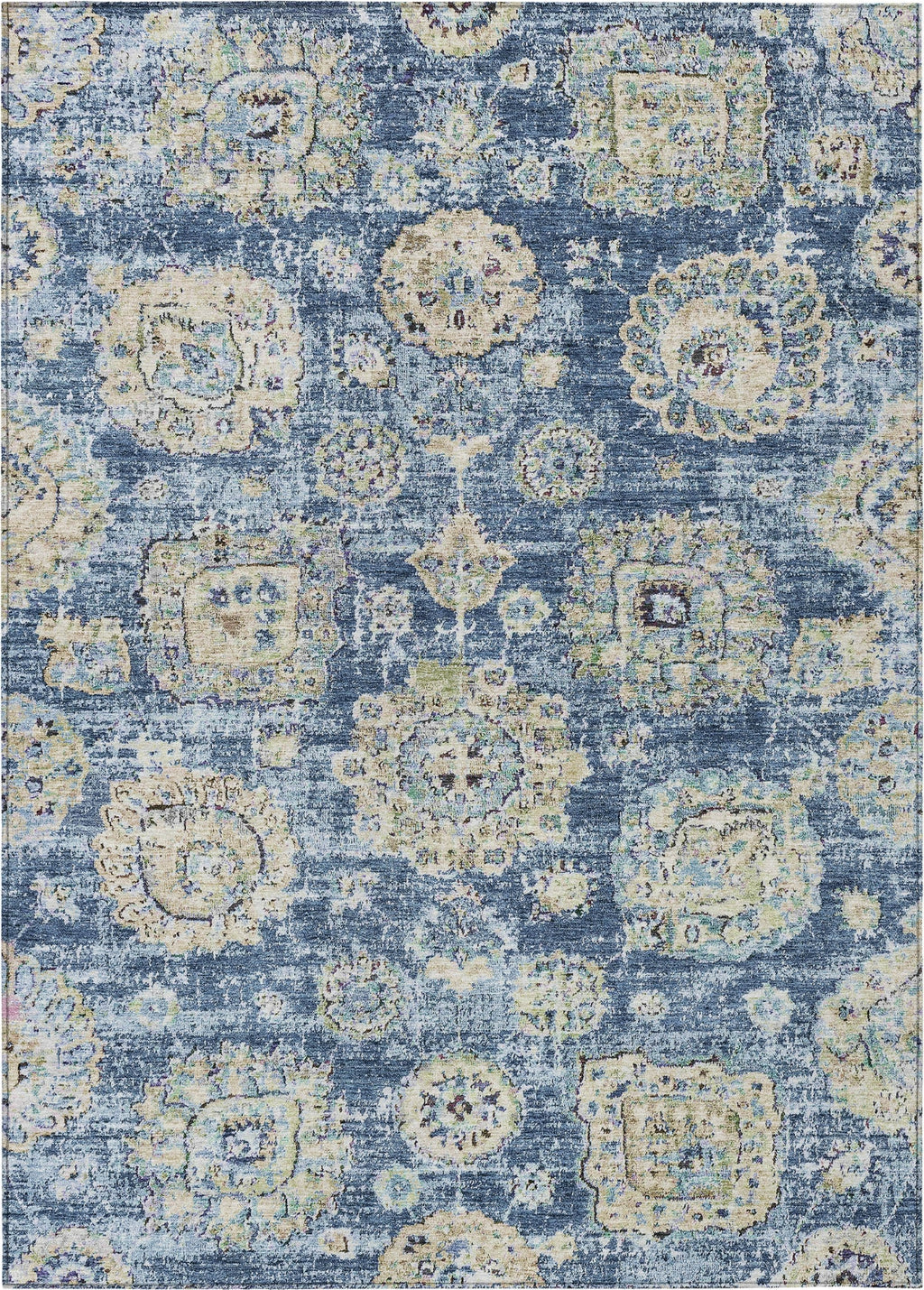 Piper Looms Chantille Floral ACN634 Blue Area Rug – Incredible Rugs and ...