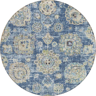 Piper Looms Chantille Floral ACN634 Blue Area Rug