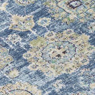 Piper Looms Chantille Floral ACN634 Blue Area Rug