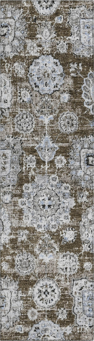 Piper Looms Chantille Floral ACN634 Chocolate Area Rug