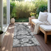 Piper Looms Chantille Floral ACN634 Gray Area Rug