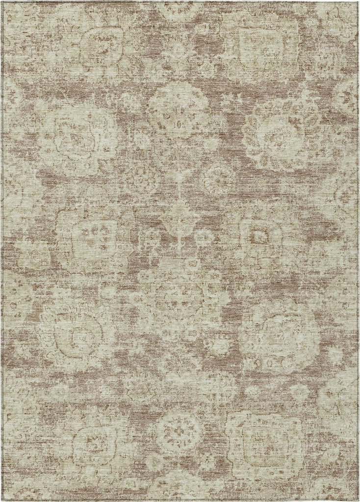 Piper Looms Chantille Floral ACN634 Mocha Area Rug