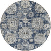 Piper Looms Chantille Floral ACN634 Navy Area Rug