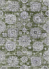 Piper Looms Chantille Floral ACN634 Olive Area Rug