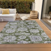 Piper Looms Chantille Floral ACN634 Olive Area Rug